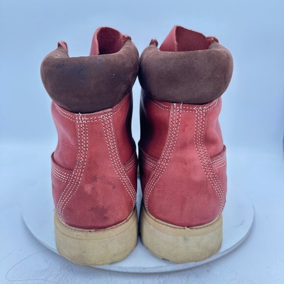 Timberland 11036 Men Size 14M Brown Ale Burgundy Leather Nubuck 6" Ankle Boot - Picture 5 of 11